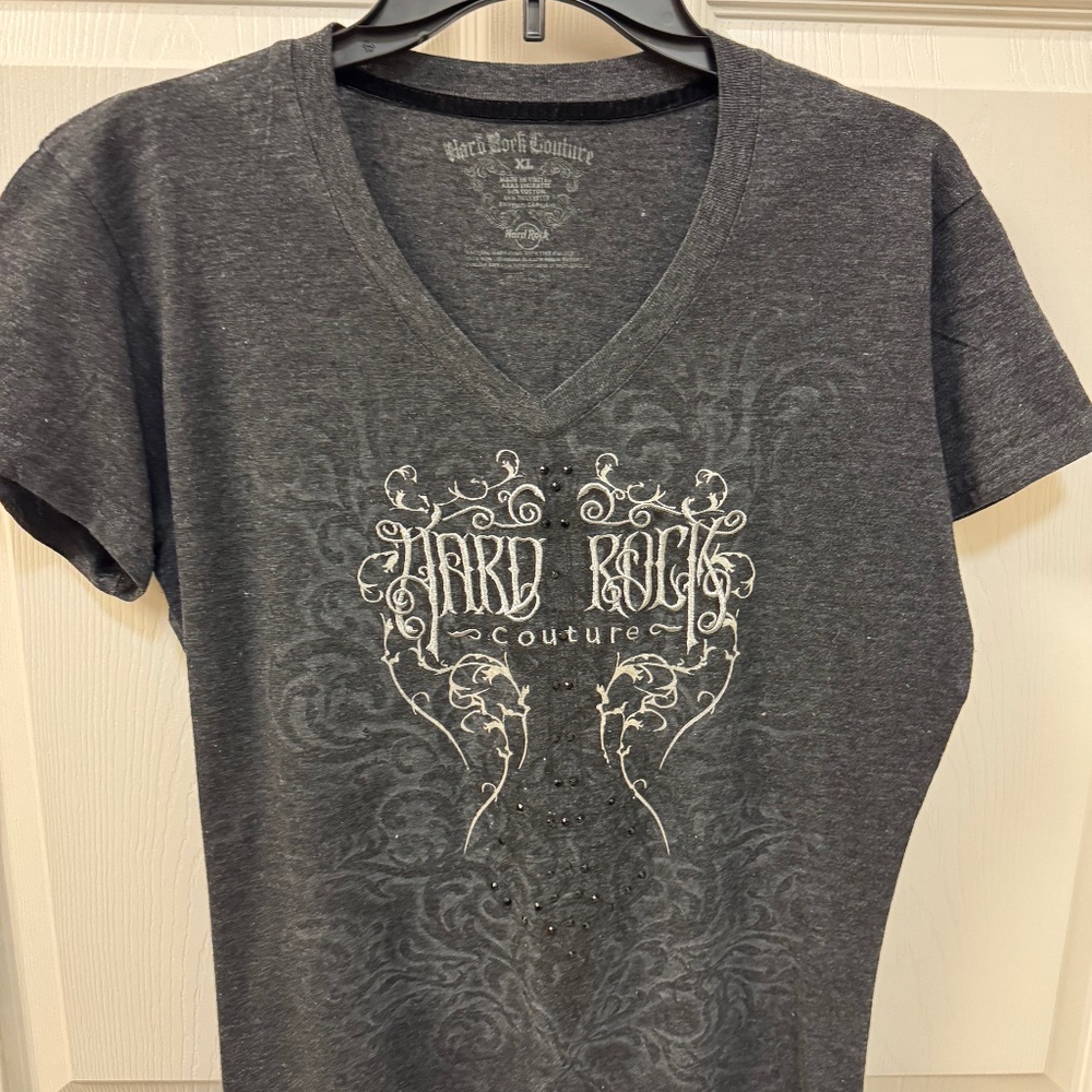 Hard Rock Couture Charcoal Teeshirt Size XL